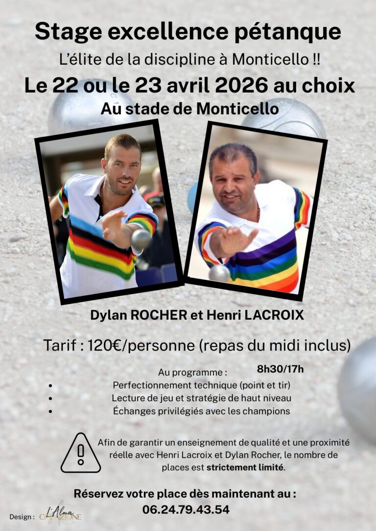 Stage excellence pétanque